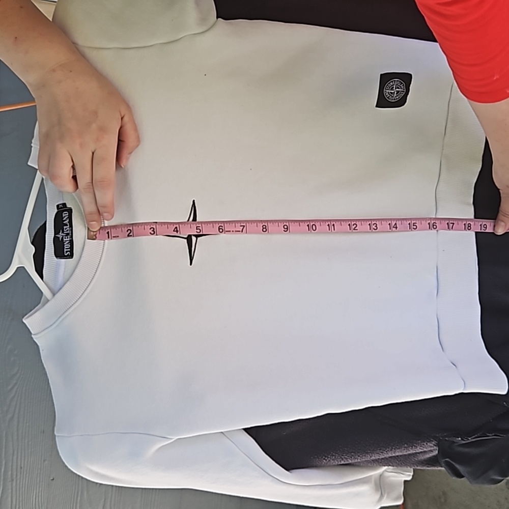 Stone Island white Sweater